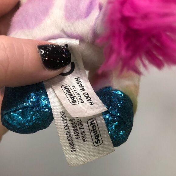 zuru coco surprise rainbow unicorn plush stuffed animal 5 inch blue glitter eyes - Picture 9 of 9